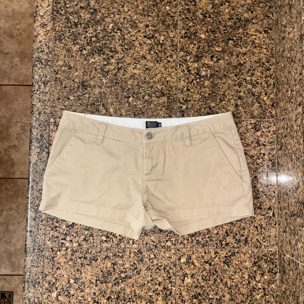 Volcom Women's Frochickie Khaki Chino Shorts